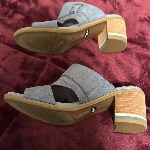Blue Suede Sandals - Picture 3 of 3
